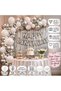 50 Pieces Balloon Happy Birthday Foil Set White Silver Birthday Decoration Set 50 Balloons Happy Birthday Foil Lettering Silver Wall Curtain Balloon Chain Balloon Party Birthday Decoration Set - 3