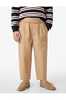 Barrel Pants with Elastic Waist, Ruffles, Loose Fit, Cotton - 4