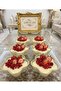 12 Piece Glass Bowl Set with Gold Details - 3