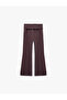 Wide Leg Printed Sweatpants with Ribbon Detail - 6