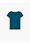 Printed Crew Neck Short Sleeve Cotton T-Shirt - 6