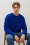 Men's 3 Thread Organic Trend Blue Sweatshirt - 2