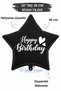 18 Inch Black Star Foil Balloon |   Happy Birthday Heart Printed |   Birthday Party Decoration Balloon