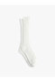 Cotton Ribbed Knee Socks