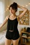 White Thin Strap Shorts Women's Home Wear Set N6997-9980 - 2