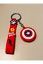 Captain America Silicone Figurine Keychain – Marvel Captain America Bag & Car Ornament - 2