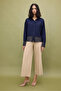 Natural Textured Shirt with Lace Details - 2