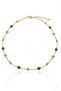 Gold Color Daisy and Evil Eye Bead Figured Necklace - 2