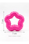 Serrated Small Breed and Puppy Dog Teething Toy Tartar Cleaner Ring 7 cm Pink-Green - 3