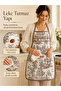 Kitchen Apron with French Pattern, Stain-Resistant, Water-Repellent, Colorfast Fabric, Women's Cooking Apron with Pockets - 5