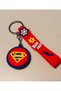 Superman 3D Silicone Keychain – Dc Bag & Car Ornament with Metal Clip - 3