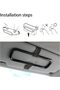 PSKIES 3 Pack Paper Towel Fixing Frame, Portable Seat Back Napkin Bracket, Seatback Tissue Organizer - 5