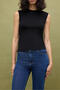 Crew Neck Sleeveless Bodysuit - 3