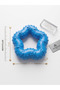 2 Pack Puppy Dog Teething Toy Tartar Cleaner Ring 7 cm Green-Blue - 5
