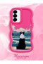 Samsung Galaxy A56 Compatible Case Camera Protective Red Silicone Dear Couple Phone Case Dog Pattern - 2