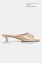 Castiel Ten Rustic Patterned Round Toe Women's Thin Heeled Slippers - 2