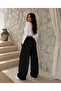 Sweatpants Black Comfortable Fabric Two Yarn Threads - 2