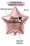 18 Inch Rosegold Star Foil Balloon |   Happy Birthday Heart Printed |   Birthday Party Decoration Balloon