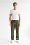 Men's Khaki Parachute Fabric Baggy Trousers with Commando Pockets, Loose Fit, Comfortable Fit - 3