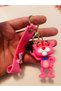 Pink Panther Pink Panther 3D Silicone Keychain – Character Bag & Car Ornament - 3