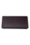 Genuine Leather Handheld Portfolio Wallet with Phone Slot and Magnetic Closure, Brown