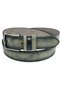 4 Cm. Sports Suede Faux Leather Navy Blue Men's Belt with Bridge Design Khaki Green