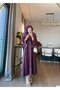 Tasseled Woven Fabric Double Set Burgundy - 5
