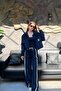 Women's Striped Technical Fabric Detailed Jacket-Pants Set Sun450 - 3