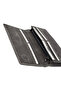 Genuine Leather Handheld Portfolio Wallet with Phone Slot and Magnetic Closure, Gray - 3