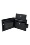 Horizontal Model Genuine Leather Classic Men's Wallet with Coin Compartment Black - 3