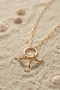 Gold Color Paperclip Chain Phoenix Model Women's Necklace -