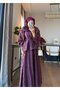 Tasseled Woven Fabric Double Set Burgundy - 2