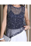 Sequin Mesh Blouse