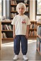 Boys' Fall Cotton T-Shirt and Pants Set 2-8 Years