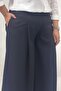 69020 Plus Size Elastic Waist Double Skirt Trousers - Black - 2
