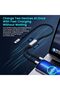 ايليفانت بوت® كيبل 2 في 1 USB-C الى USB-C مزدوج بطول 4 قدم، شحن سريع ونقل بيانات عالي السرعة، شاحن U - 3