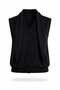 Black Scarf Detailed Knitwear Vest 5431