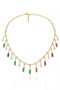 Gold Color Stone Necklace - 3