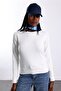 Ecru Crew Neck Basic Knitwear 190870 - 4