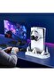 PS5 Stand and Cooling Station with Controller Charger USB Hub Headset Holder for PlayStation 5 Slim Pro Standard Digital Console Accessories Turbo Fan for Gaming and Everyday Use - 7