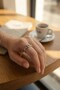 Silver Color Ship Chain Model Zircon Stone Women's Ring - 2