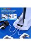 PS5 Stand and Cooling Station with Controller Charger USB Hub Headset Holder for PlayStation 5 Slim Pro Standard Digital Console Accessories Turbo Fan for Gaming and Everyday Use - 3