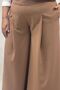 69020 Plus Size Double Skirt Trousers with Elastic Waist - Tan - 2