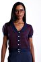 Navy Blue Short Sleeve Knitwear Cardigan 5355 - 4
