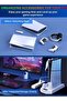 PS5 Stand and Cooling Station with Controller Charger USB Hub Headset Holder for PlayStation 5 Slim Pro Standard Digital Console Accessories Turbo Fan for Gaming and Everyday Use - 5