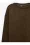 Long Sleeve Comfortable Fit Crew Neck Sweatshirt - 7