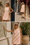 - Retro Striped Pattern A-Line Mini Dress - 4