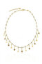 Gold Color Star Figured Stone Necklace - 2