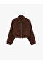 Long Sleeve Zippered Bomber Jacket with Pockets - 5