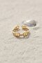 ®   Gold Color Ship Chain Model Zircon Stone Women's Ring